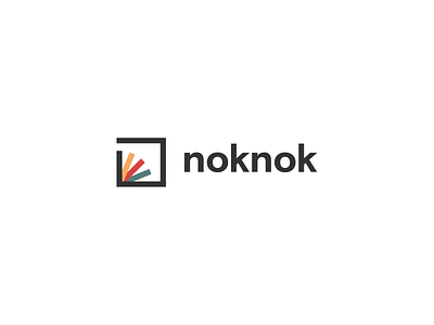 noknok branding doors identity knocking logo mark symbol