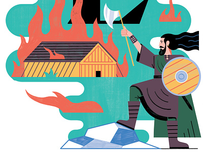 Vikings Magazine - Viking Alphabet colour design editoral editorial illustration illustration print viking