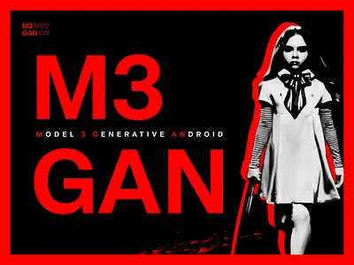 M3GAN designzillas halloween homepage horror mocktober red web design