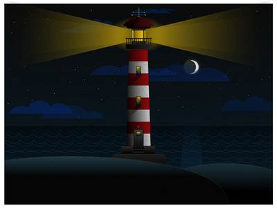 The Lighthouse (2022) dark figma illustration vectors