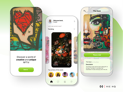 NFT app app bitcoin branding creative nft crypto design finance fintech illustration interaction design logo nft product design trade trading ui ui design ux