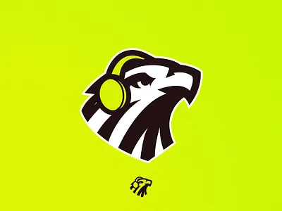 Eagle head logo brand identity branding design eagle esports for sale gaming graphic design green logo logo design logotype mascot mascot logo minimal vector