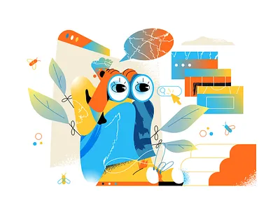 File and document management background branding business cartoon design illustration logo person ui ux vector