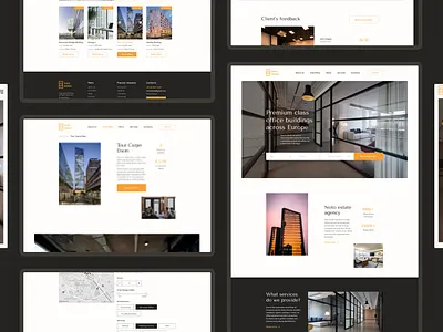 Noto Estate design homepage realestate ui ux