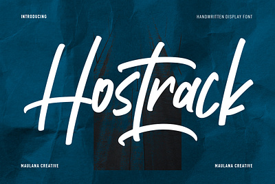 Hostrack Handwritten Font branding brush design font fonts graphic design handwritten lettering logo moment signature