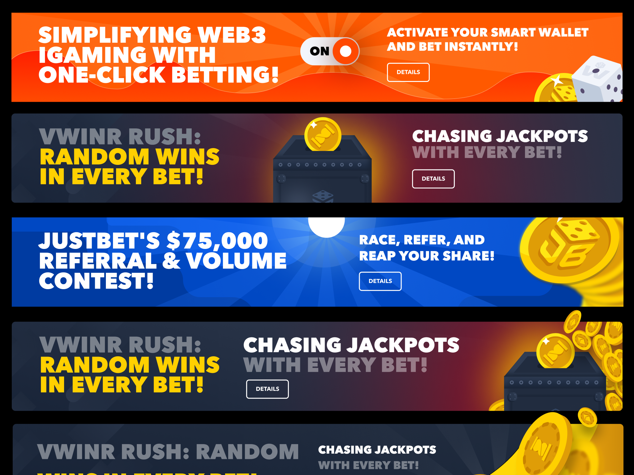 Example of Casino & Promo Banner Design