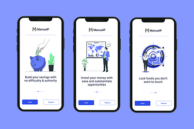 ManuelP app branding design fintech onboarding product design productdesign ui ux uxdesign