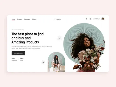 Social E-Commerce app animation app concept e commerce motion social ui ux