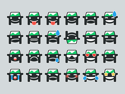 Fleetmojis v1.0 car emoji expressions fleetio graph graphic design illustration logo vector