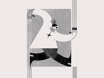 Inktober art black black and white blog illustration character character design design flat illustration illustration ink inktober nails procreate shapes texture