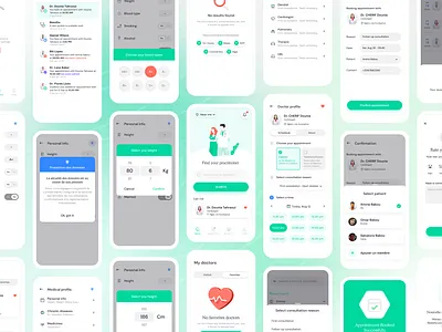Beesiha redesign - Health app app appointment booking care consultation health healthcare mobile scheddule ui ux