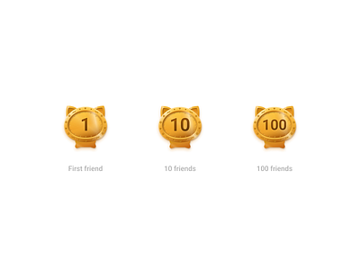 Achievements - friends achievements award design figma friends gold graphic design icon set icondesign iconography icons icons pack illustration medal