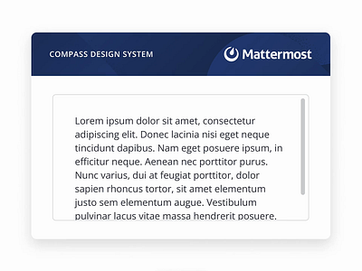 Scrollbars animation cds compass compass design system component design system figma interaction design mattermost micro animation scrollbar ui ux