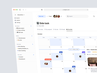 Ngatur - To-do list Dashboard activity agenda app design appointment calendar custom dashboard date design event managing meeting plan schedule task team to do ui ui design uiux