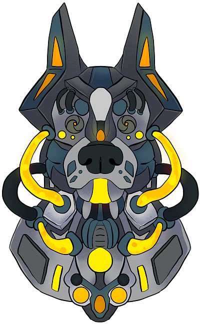 Tekkdog Logo comission branding design graphic design illustration logo