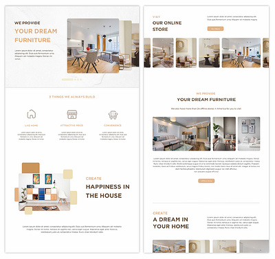 UI/UX Design Furniture Store branding graphic design illustration ui