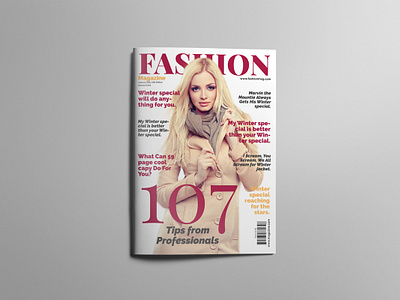 Fashion Magazine bifold brochure creative indesign magazine magazine design print