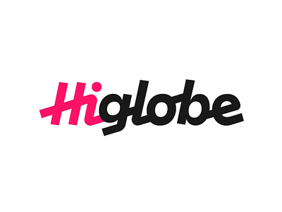 Higlobe Logo by OHno Type Co branding lettering logo money transfers payments script transactions typography