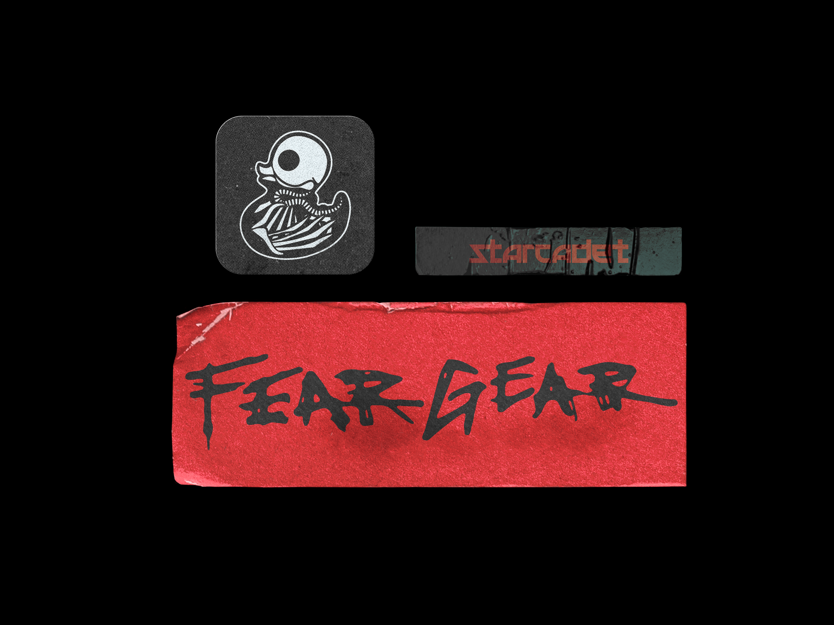 FEAR GEAR - Apparel Line Branding apparel branding discovery channel halloween hand drawn logo haunted horror identitydesign illustration merch branding merch line paranormal paranormal investigator skeleton