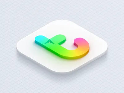 Tumblr new app icon - logo design concept app automatic branding chat colorful icon internet logo logo design mark media monogram networking rebrand rebranding redesign social symbol tumblr