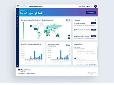 Benefits Dashboard UI dashboard design ui