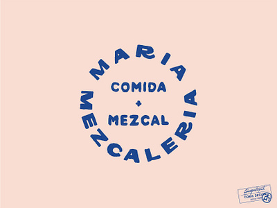 Maria Mezcaleria hand drawn hand drawn hand lettering lettering logotype type typograhic typography vector vintage wodmark