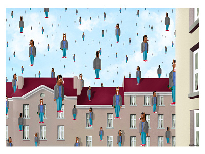 Golconda art france golconda magritte surrealism
