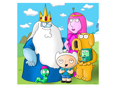 Adventure Guy adventure time cartoon family guy finn griffin jake peter
