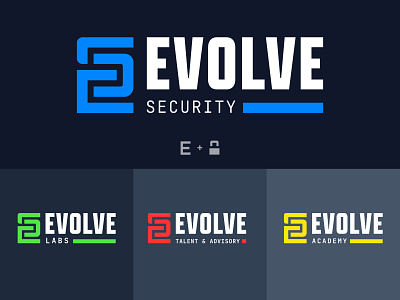 Evolve Security Brand brand brand family branding evolve evolve security logo logo animation security