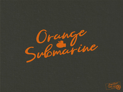 Orange Submarine branding cinematography creative film graphic design hand drawn hand lettering illustrator lettering logo mininimal movie retro script simple type typography vector vintage wordmark