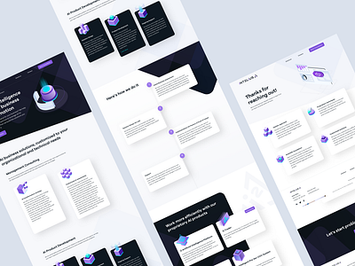 Intelius Ai product website 3d acc accessibility ai art artificial intelligence cards graphic design home page isometric marketing product website progress bar ui usability ux vector web