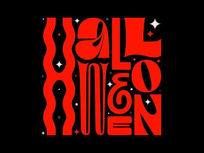 Happy Halloween custom type graphic design halloween illustration lettering type typeface typography vector