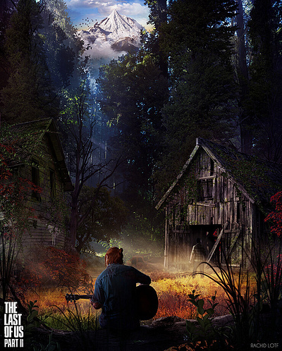 The Last of Us Part 2 architectural concepts artwork childhood conceptart design digital 2d digital 3d fan art illustration playstation rachid lotf rachidlotf retro retro gaming the last of us