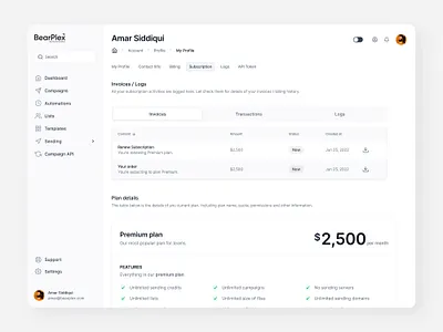 Dashboard | My Profile | Login Page app design graphic design typography ui ux