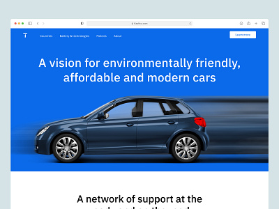 Tracy - Electric Car Company apps battery branding car charge station company design electric car image landing page minimal technology typography ui design web website