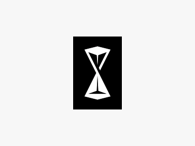 Hourglass clean hourglass icon logo minimal modern simple time