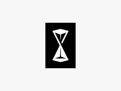 Hourglass clean hourglass icon logo minimal modern simple time