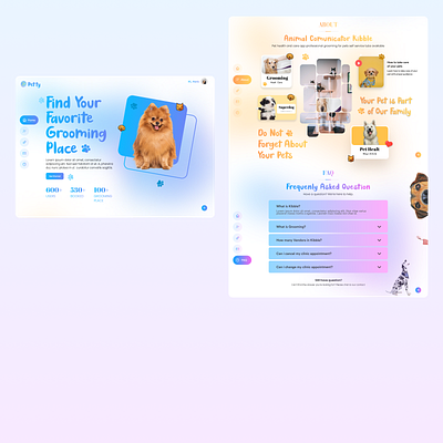Landing Page Petty hero landingpage ui