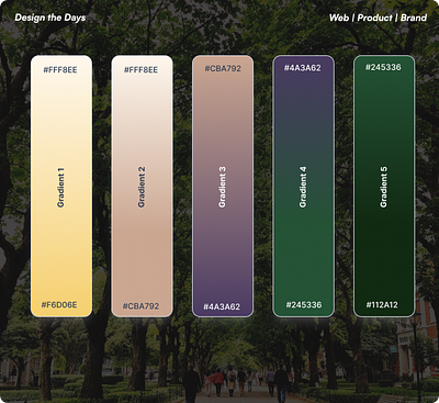 Calm Color Palette & Gradients