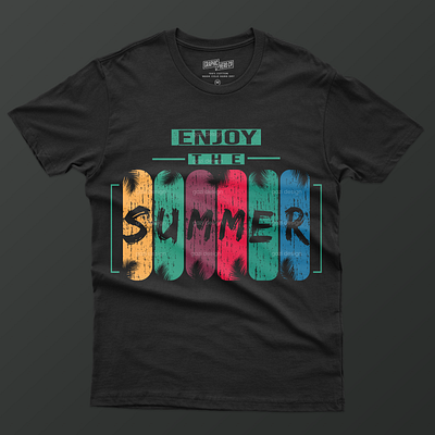 Enjoy the summer t shirt design graphic design illustration summer summer design summer t shirt t shirt typography t shirt vintage summer t shirt