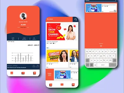 i just redesign the yt studio to learn app ui design graphic design logo ui