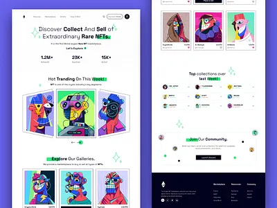 NFT Website Design bitcoin blockchain crypto wallet cryptocurrency ethereum futuristic marketplace nft nft full website nft marketplace nft music nft website nfts token trade ui web 3 web design web3 web website