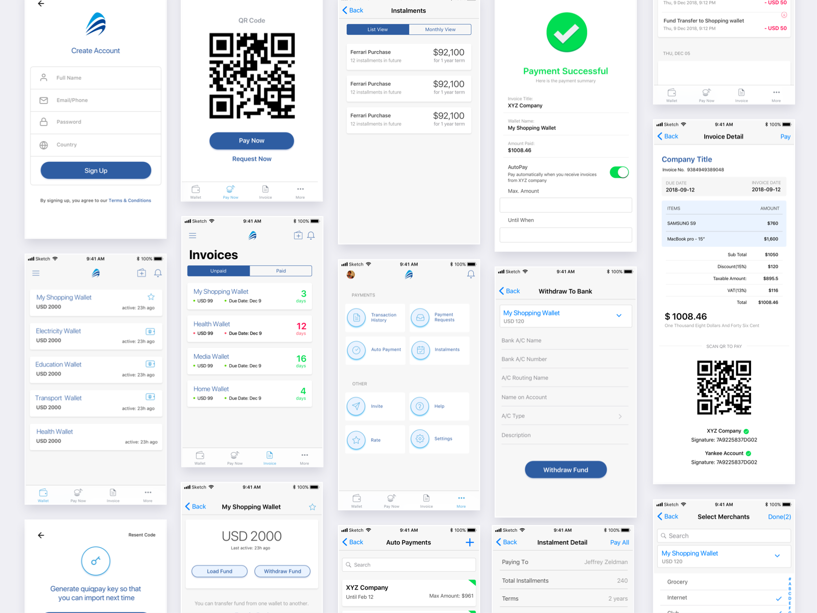 Example of QuipPay - Digital Wallet