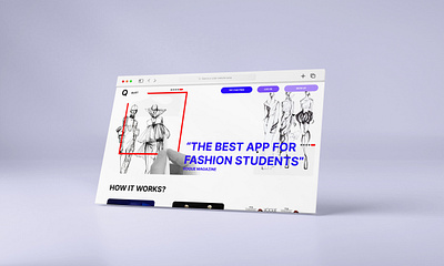 UX Design for Note-taking app for Fashion Students app appdesign cardel design fashion fashionapp frontpage luis luiscardel studio userexperience uxdesign webdesign