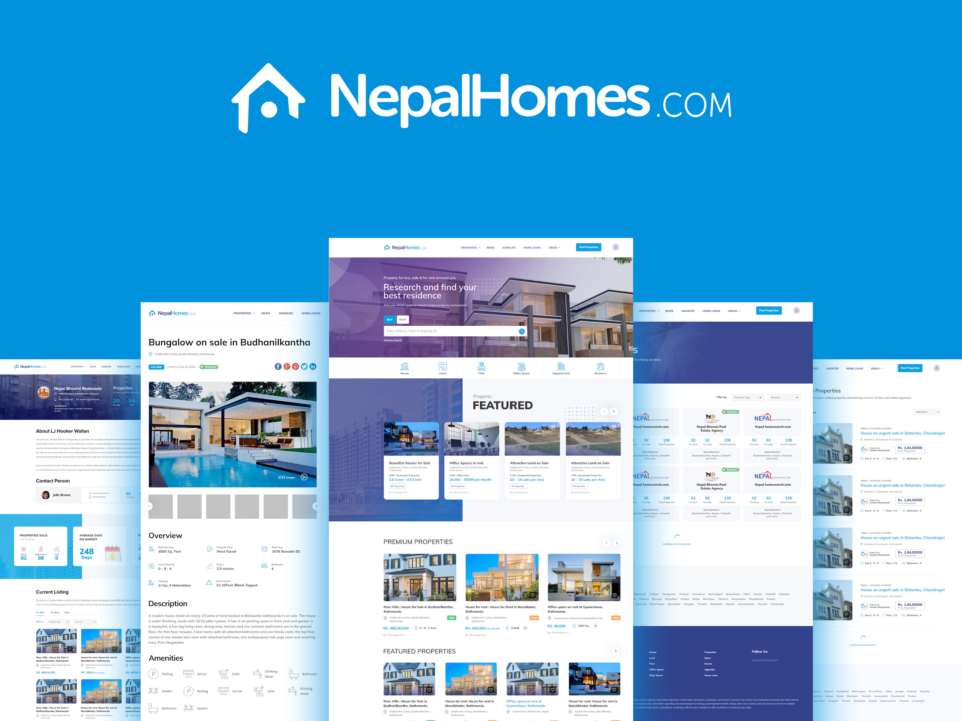 Example of NepalHomes.com - RealEstate Portal