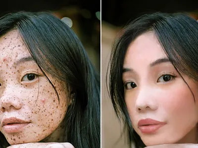 Face Retouching graphic design madebystudiojq photo retouching photoshop rahat150 skillshareclass userexperience