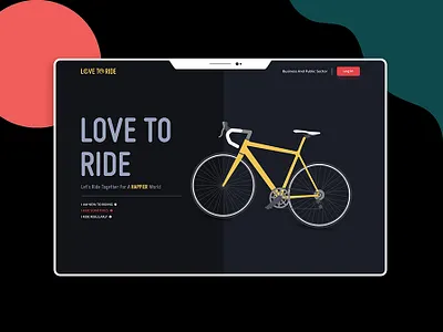 Love To Ride graphic design ui