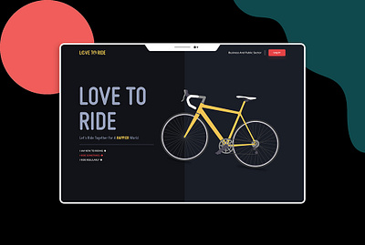 Love To Ride graphic design ui