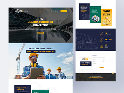 KNS Landingpage design architect branding graphic design landing page design landingpage landingpage design one page design ui uidesign website