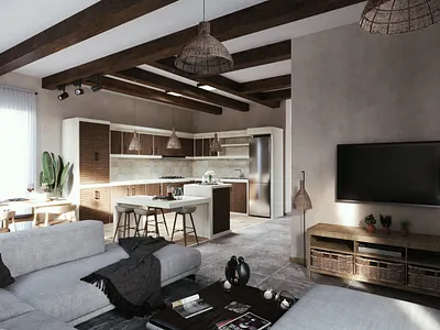 Villa Interior Design/ Dalin 3d modeling rendering